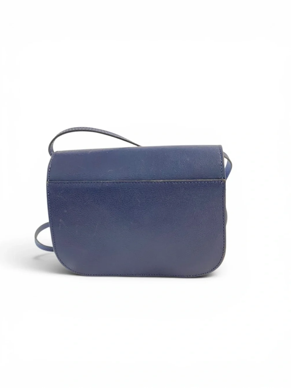 Arezzo Crossbody Leather Bag in Blue - Picture 4 of 10
